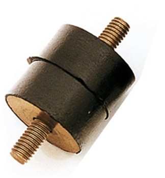 AS-MOTOR gépekhez gumibak D=25mm L=24mm M6 x 12 / 12mm